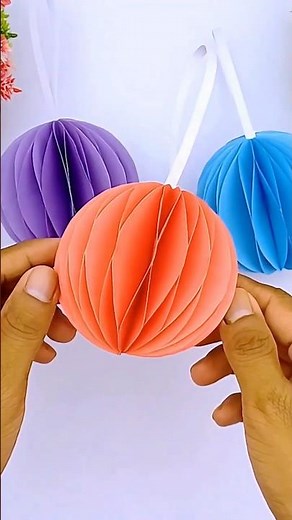 Paper Ball for Christmas | Easy DIY Ornament Craft 🎄✨