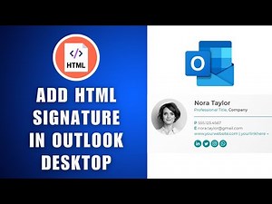 How to Add an HTML Email Signature to Microsoft Outlook Desktop App 2026