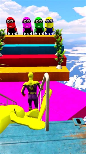 GTA 5 Epic Water Ragdolls | Spider-Man Jumps / Fails ep.424 #shorts