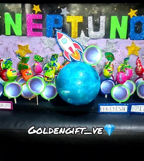 Maqueta Creativa del Planeta Neptuno para Niños