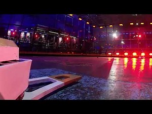 BattleBots Destruct-A-Thon Roundhouse VS Orbitron onboard camera match #1 normal speed