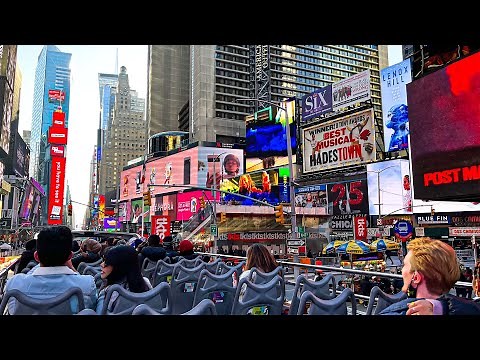 Full Double Decker NYC Big Bus Tour - Times Square / 5th Avenue / Brooklyn Bridge / Wall Street