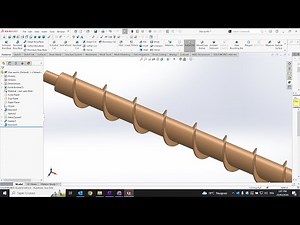 SolidWorks Tutoriel : Comment faire une Vis d'Archimède sur SolidWorks 2023