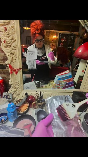 #raspberryhair #raspberrycolor #pinkhairdontcare #pravanavivids #pravanna #vividhair #althair @rockabettyshairparlor | Rockabetty's Hair Parlor | Facebook