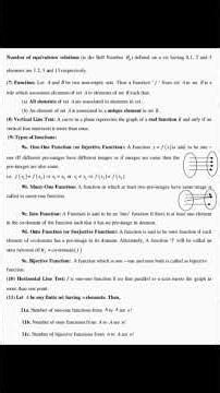Class XII Relations and Functions Quick revision within 3 mins