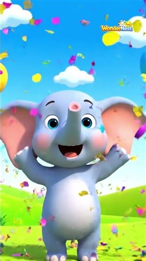 Balloon Burst Surprise! Elephant Appears 🎈💥🐘 | WonderNest Kids
