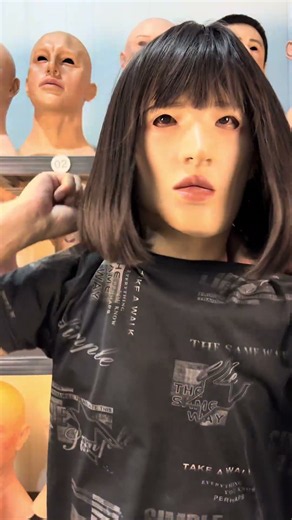 Authentic silicone realistic human face masks—inquiries welcome. #funny #edms #wig #mischief#Girl's
