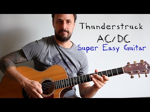 EASY GUITAR LESSON | Thunderstruck AC/DC