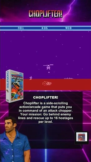 Choplifter! (atari 5200) - Choplifter is a side-scrolling action/arcade game that puts you in com...