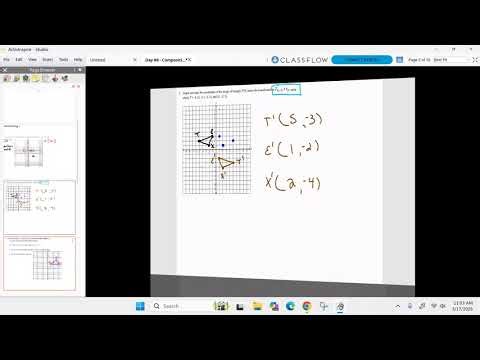 Honors Geometry BC March 17th - Unit 9 Day 7 - Compositions of Transformations