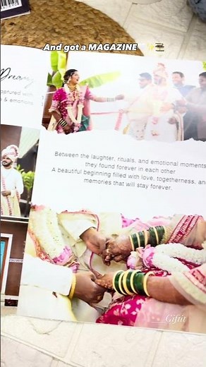 Wedding Magazine| Best Gift idea| couple memories| gift for newlyweds🧿🥂 #gift #wedding #magazin