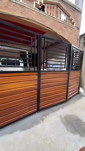 Folding slidng gate. Made to order thank you so much sir mam #jeffersonunabiasteelfabrication #welderfabricator #welder #everyone # | Jefferson Steel Fabrication