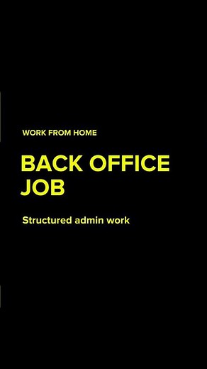 Work From Home Back Office Job | Remote Administrative Assistant Role