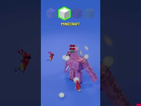 Minecraft Iron Golem VS Real Life Satisfying 3D Cloth And Fluid Simulation