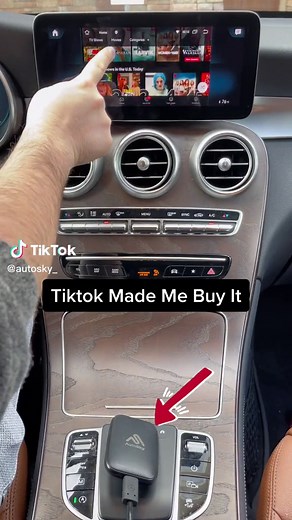 Watch Netflix and Youtube on your car with our AutoSky AI Box Lite - Avaliable on Amazon. #tiktokmademebuyit #tiktokmademebuythis #amazonfinds #amazon #amazonfavorites