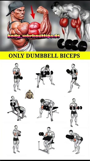 (DAY 10) ONLY DUMBBELL BICEPS WORKOUT 💪#motivation #subscribe #bicepsworkout #gymworkout