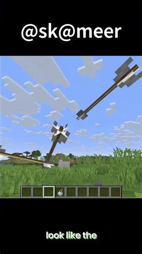 Floating Arrow trick #minecraft #minecraftbuildhack #minecraftillusion