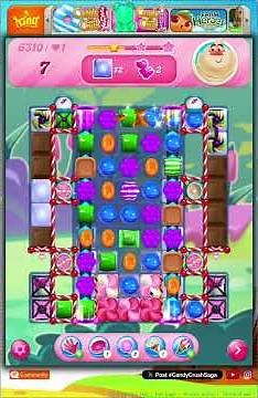 Beating Candy Crush Level 6310 | No Boosters Challenge 💪