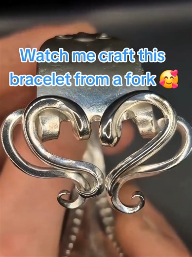 Crafting a Beautiful Bracelet from a Vintage Fork