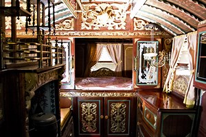 Inside Gypsy Romani Caravan
