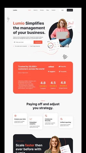 SaaS Landing Page UI Design in Figma | UI/UX #figmatutorial