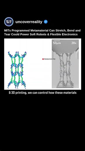 This Computer Programmed Metamaterial Can Stretch & Tear Power Robots & Electronics #robot #shorts