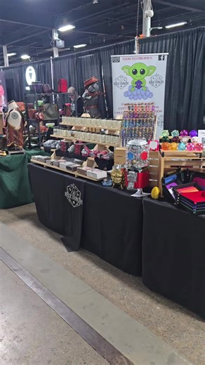 It’s Day Two of Philadelphia Area Gaming Expo (PAGE) and the vendor hall is OPEN from 10–6 today! And here’s the glow-up of the day: thanks to some legendary gaming friends making a personal delivery, we now have brand new dice sets from @Hymgho US in our booth. Fresh. Shiny. Dangerously rollable. Swing by, say hello, and feast your eyes on these beauties before they vanish into someone else’s dice bag. Just a reminder that we are out of the store through Sunday. All online and Ebay orders will 
