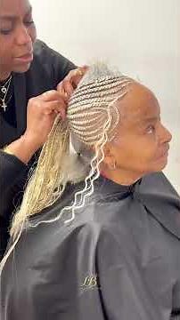 Feed In Cornrows Braid Hair Transformation