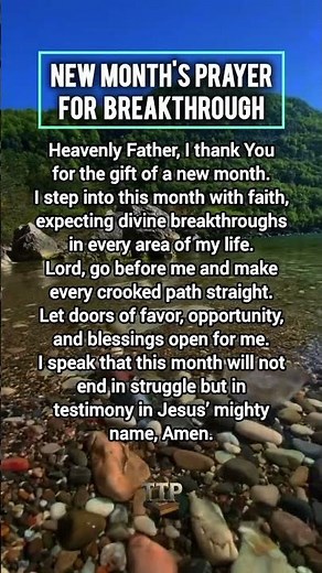 New Month's Morning Prayer for Breakthrough 🤲
