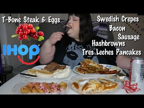 T Bone Steak & Eggs Big IHOP Breakfast Mukbang