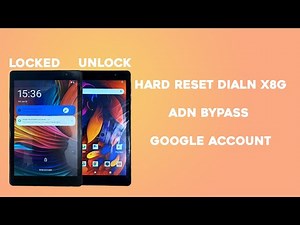 How To Hard Reset Tablet Dialn X8G - Bypass Google Account One Click New 2024 Android 13