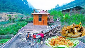 2.9K views · 29 reactions | From Wild Forest to Dream Farm Stack HUGE Rocks Into The Most Beautiful NATURAL Waterfall, Cook | Single Mom | Facebook