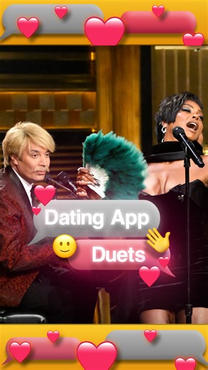#TarajiPHenson & Jimmy sing real text messages from actual #Tinder exchanges in Dating App Duets 🤳 💝 #FallonTonight | The Tonight Show Starring Jimmy Fallon