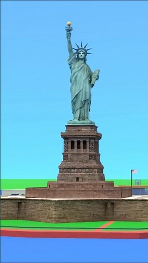 Why are Liberty's feet chained?