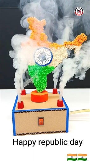 Happy republic day || 26 January fog machine project #motor #project ‪@SparkedKrishna‬ #shorts