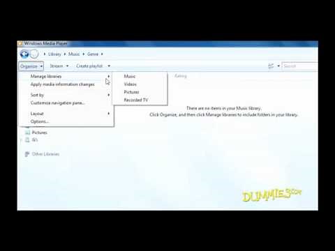 How to Tell Windows Media Player 12 Where Your Media Files Are Kept For Dummies