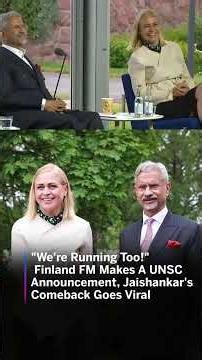 When Finland Said They're Running For UNSC, Jaishankar Couldn't Resist #Shorts