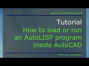 How to load or run an AutoLISP program inside AutoCAD