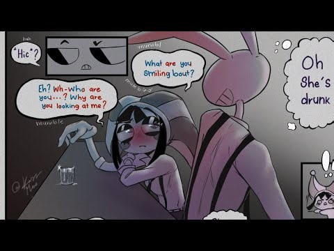 POMNI GOES TO THE BATHROOM ALONE WITH JAX after having a drink (comic fandub) The Amazing Digital...