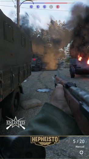 BR2 Japan – Rifleman destroys M13 MGMC with explosives #Enlisted #Shorts