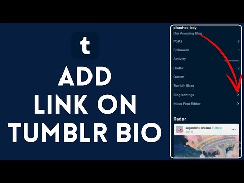 How to Add Link in Tumblr Bio 2024 | Include Link in Tumblr Bio