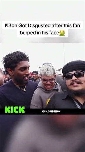 N3on Got Disgusted after this fan burped in his face🤮