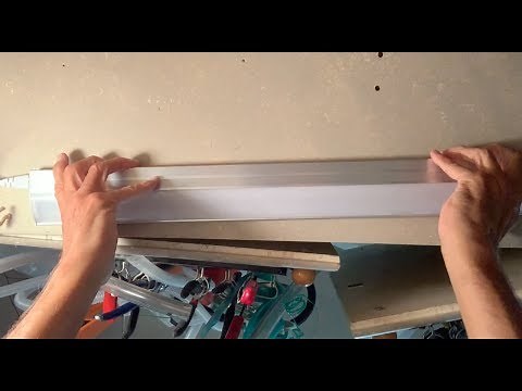 How to install a LED light over your work bench