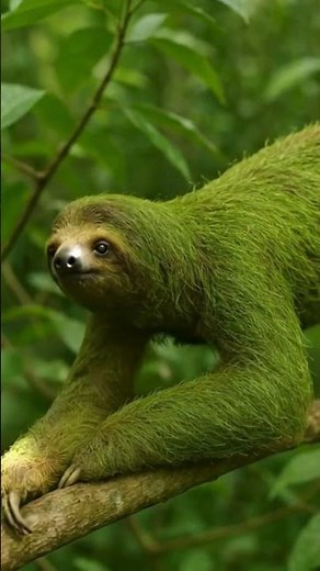 Sloths Can Turn Green from Algae Growing on Them