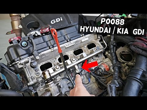 HYUNDAI KIA GDI CODE P0088 FUEL RAIL PRESSURE SENSOR 1.6 2.0 2.4 2.5
