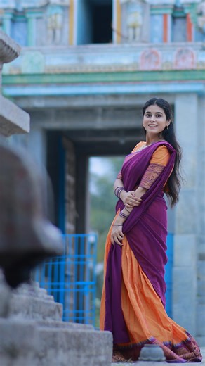 Rithika Tamilselvi on Instagram: "🫶🏻 VC @picsinnphotography Outfit @chettinad_sarees #tamil_rithika #rithika_tamil #rithikavijaytv #rithikatamilselvi #halfsaree #traditional #actress #dhavani #dhavanireel #halfsareereels #halfsareetraditional"