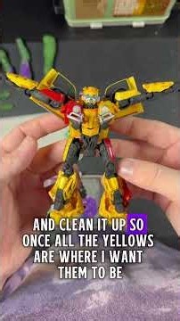 Let’s finish bumblebee! #bumblebee #transformers #custom #actionfigures #toys #tutorial
