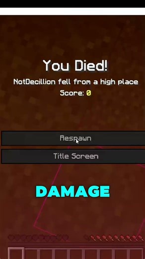 Why Falling in Water Saves You (But Short Falls Hurt More 😭💀) #minecraft