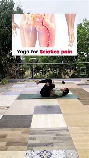Are you suffering from sciatica pain ! lower back pain ! Try these simple Asana 💯#sciatica#yoga