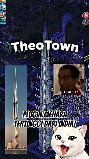 THE TALLEST TOWER PLUGIN FROM INDIA IN THEOTOWN! #shorts